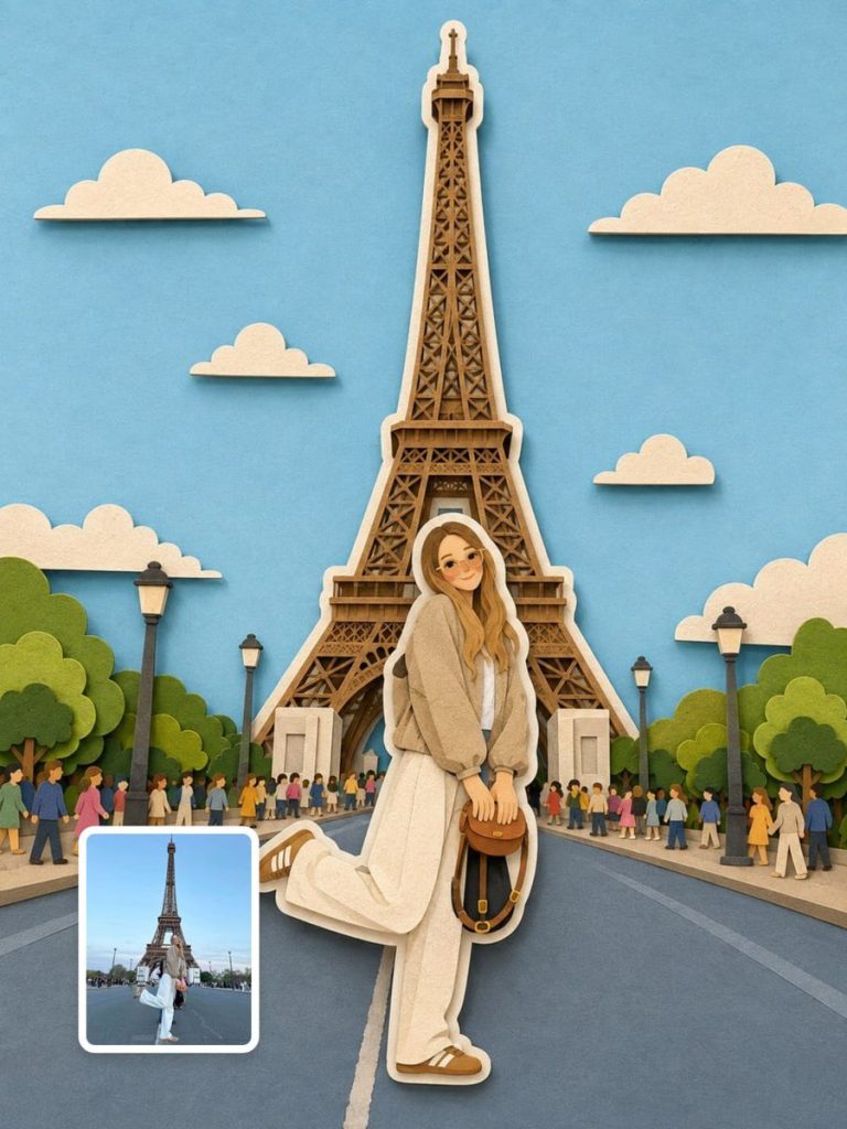 تبدیل عکس به کاردستی کاغذی لایه‌لایه